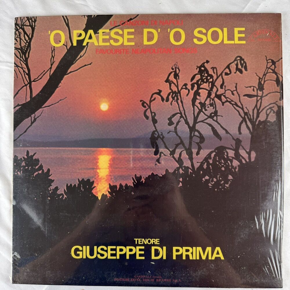 Giuseppe Di Prima O Paese D O Sole NM Vinyl Lp Shrink Wrap Canzoni Di Napoli